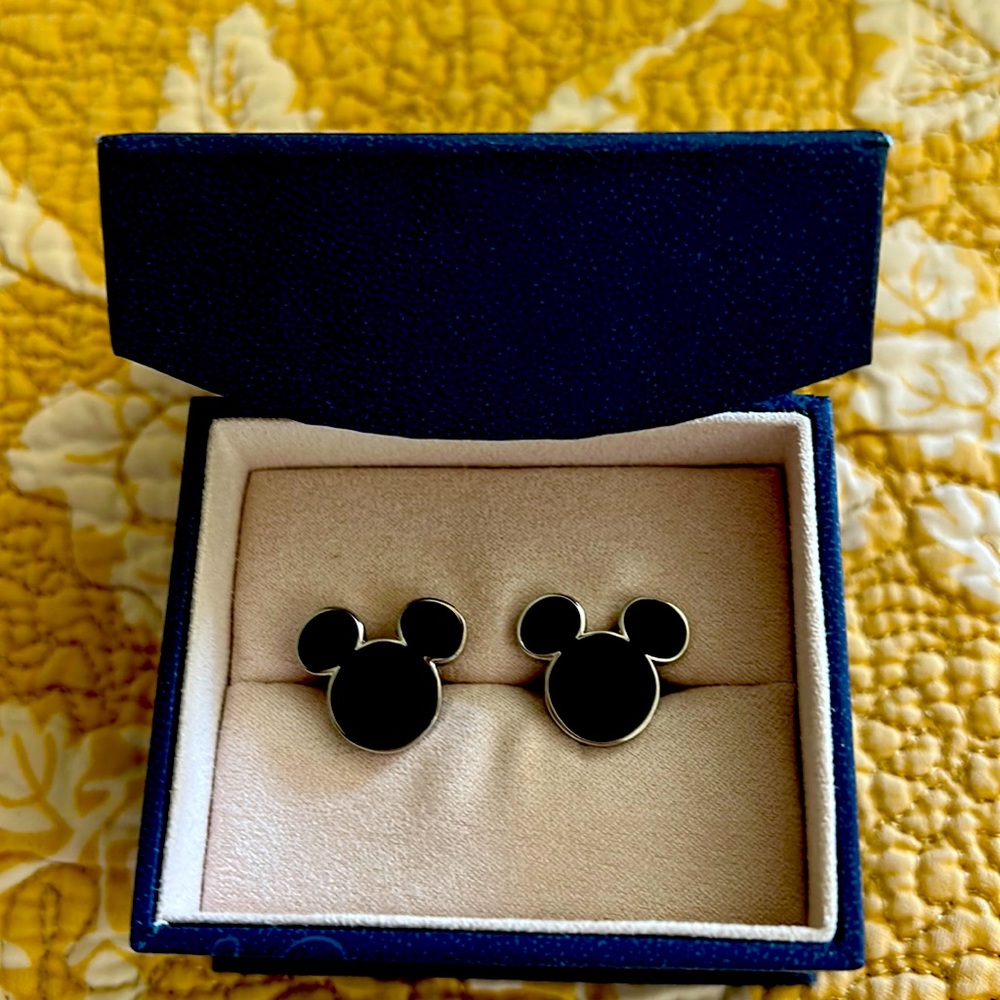 New Disney Mickey Mouse Silhouette Cufflinks